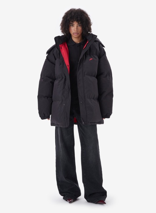 пуховик long black fable фотография