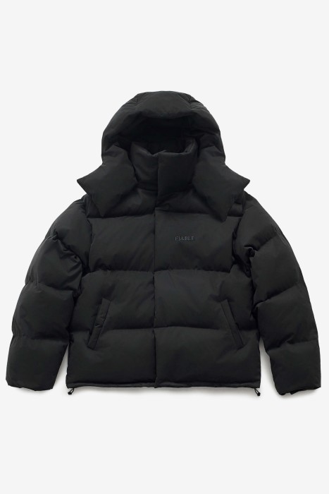 пуховик uniform black fable молодежного стиля на официальном сайте