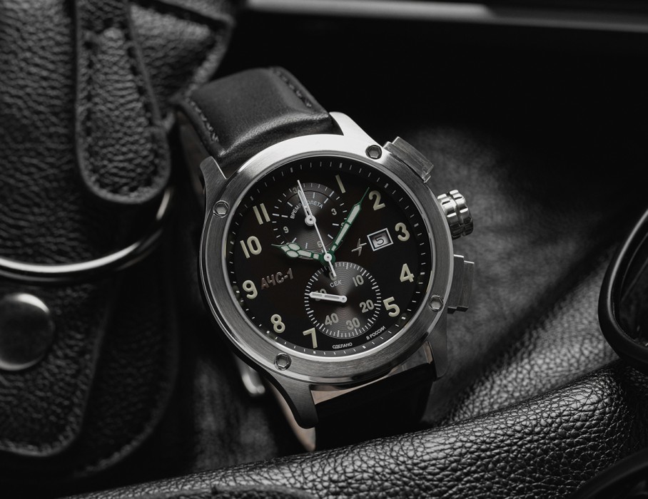 ачс-1 3520.d 44 мм кварц хронограф стальные матовые купить с доставкой