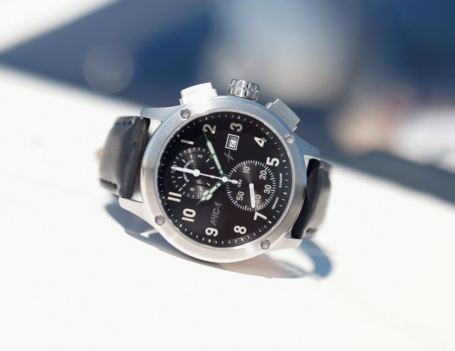 ачс-1 3520.d 44 мм кварц хронограф стальные матовые со скидкой