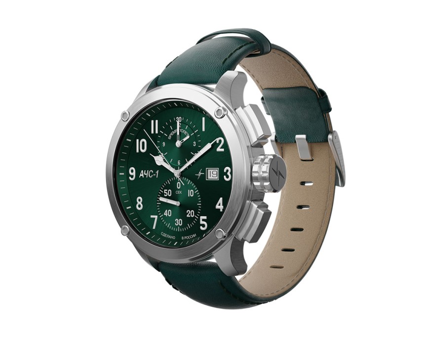 ачс-1 3520.d 44 мм кварц хронограф зеленые матовые по цене 45000 руб с промокодом