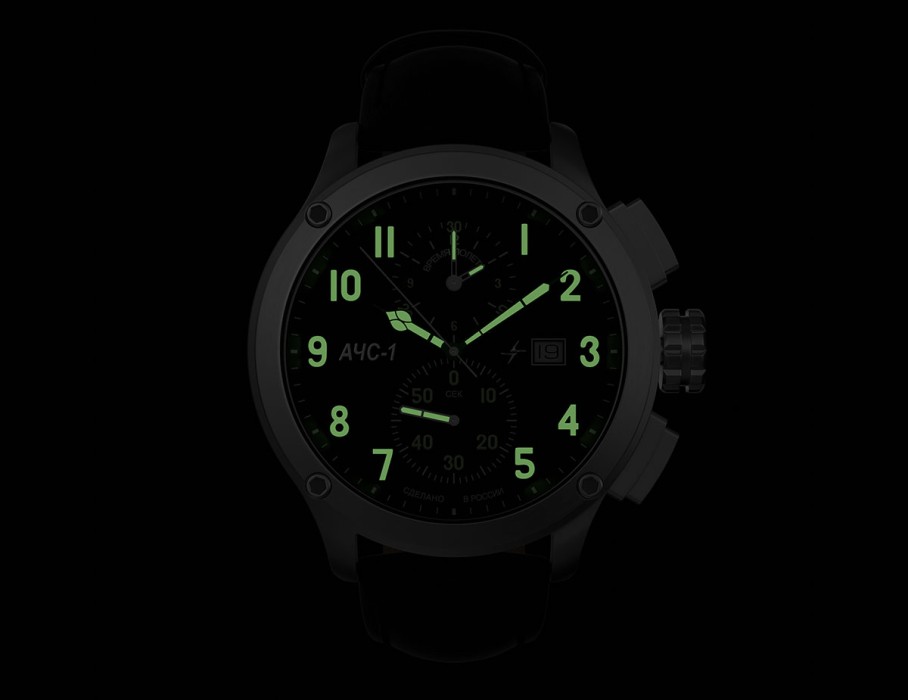ачс-1 3520.d 44 мм кварц хронограф зеленые матовые универсального стиля на официальном сайте