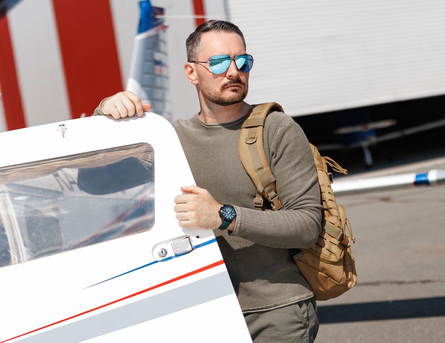 ачс-1 3520.d 44 мм кварц хронограф зеленые матовые с промокодом