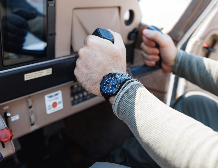 ачс-1 44 мм кварц хронограф синие матовые с промокодом