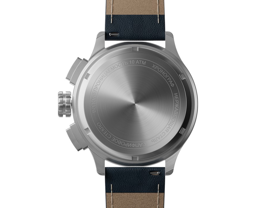 ачс-1 44 мм кварц хронограф синие стальные универсального стиля на официальном сайте