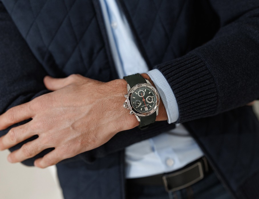 energy z60 42 мм кварц хронограф по акции