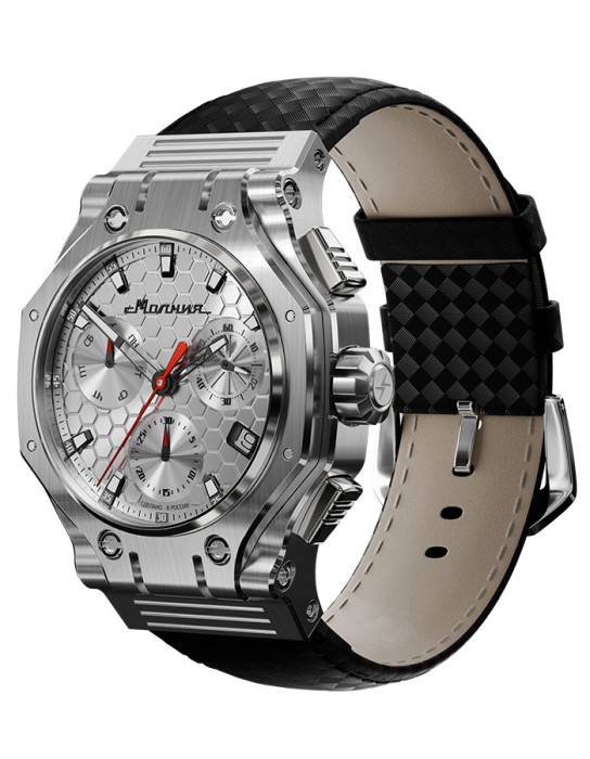 hyron z60 44 мм кварц хронограф от известного бренда по акции