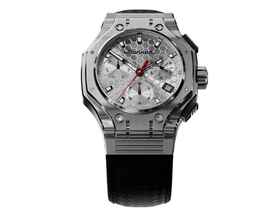 hyron z60 44 мм кварц хронограф из россии купить с доставкой
