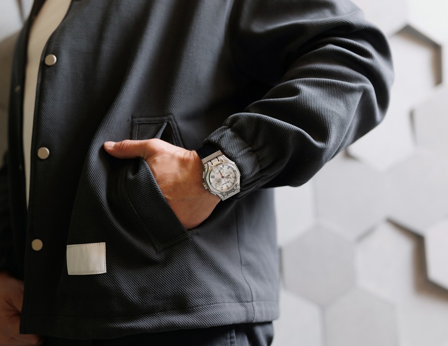 hyron z60 44 мм кварц хронограф по акции