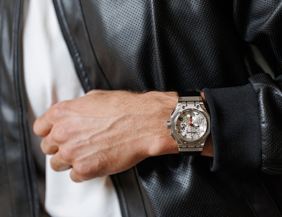 hyron z60 44 мм кварц хронограф в интернет магазине