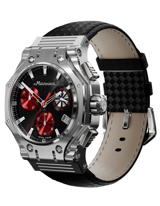 hyron z60 44 мм кварц хронограф от известного бренда по акции