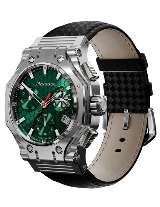 hyron z60 44 мм кварц хронограф от известного бренда по акции