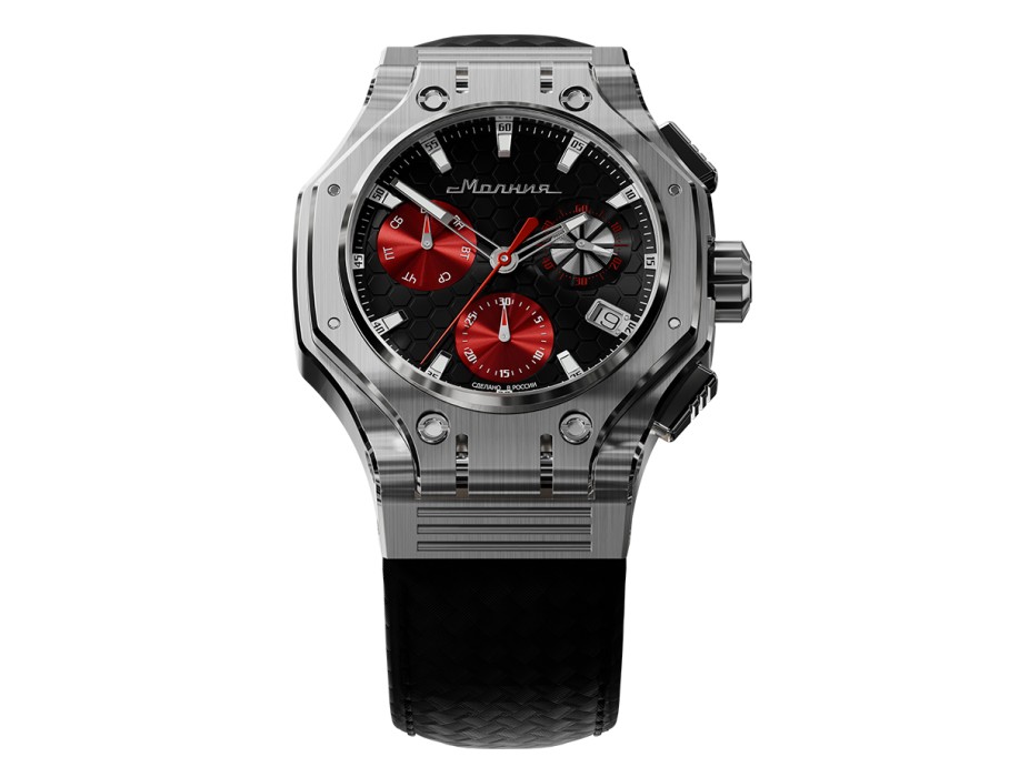 hyron z60 44 мм кварц хронограф из россии купить с доставкой