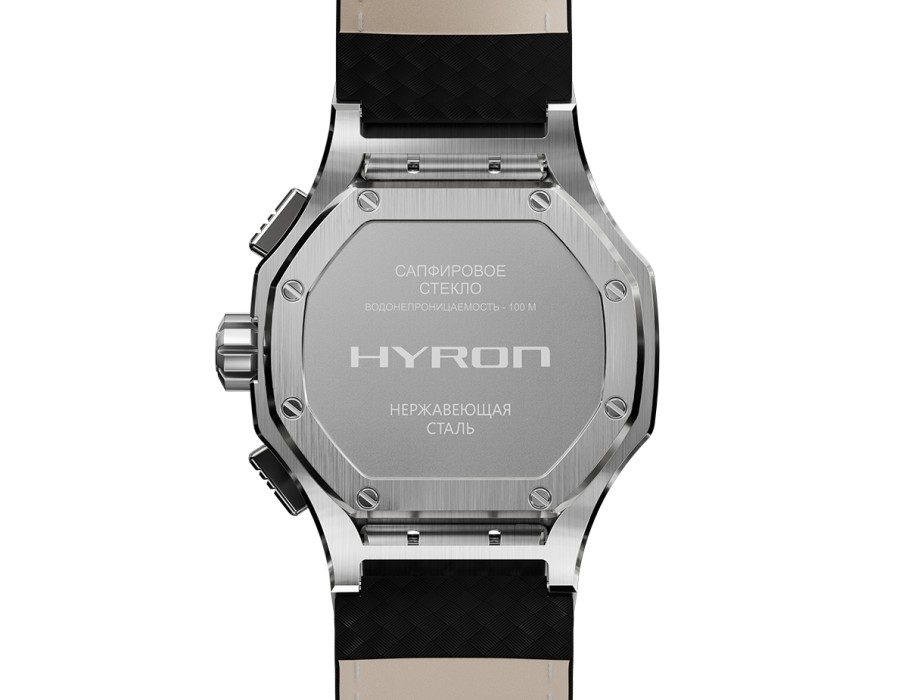 hyron z60 44 мм кварц хронограф из проверенных материалов со скидкой