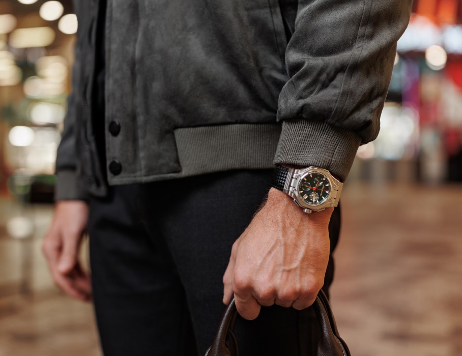 hyron z60 44 мм кварц хронограф в интернет магазине