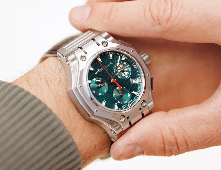 hyron z60 44 мм кварц хронограф с промокодом