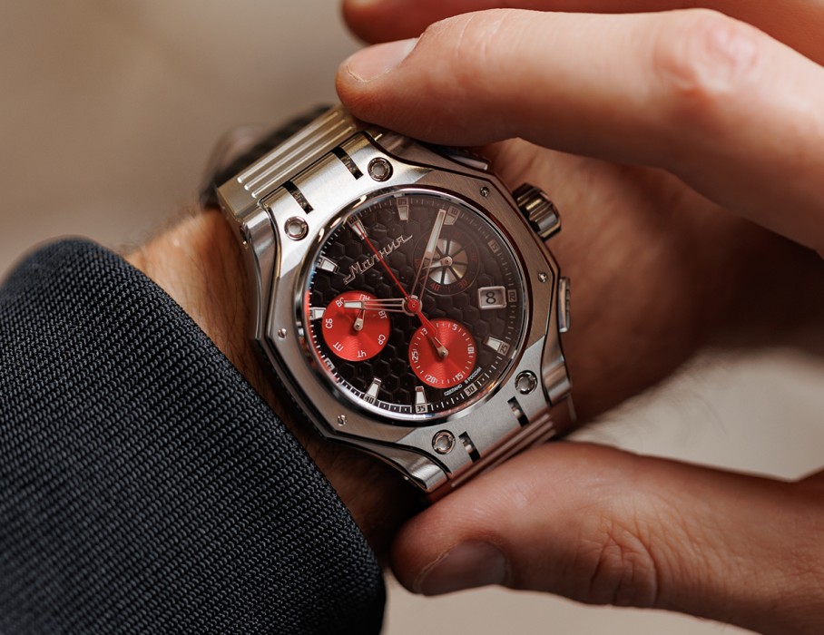 hyron z60 44 мм кварц хронограф с промокодом