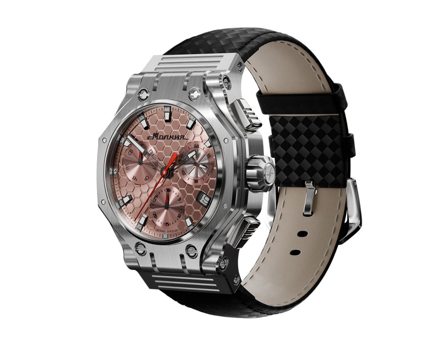 hyron z60 44 мм кварц хронограф по цене 52000 руб с промокодом