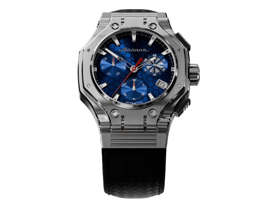 hyron z60 44 мм кварц хронограф из россии купить с доставкой