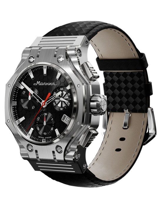 hyron z60 44 мм кварц хронограф от известного бренда по акции