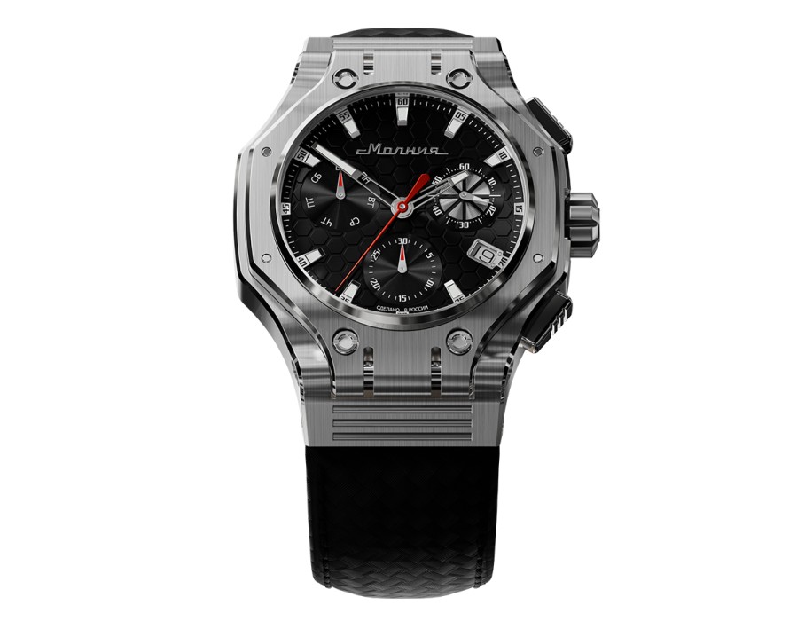 hyron z60 44 мм кварц хронограф из россии купить с доставкой