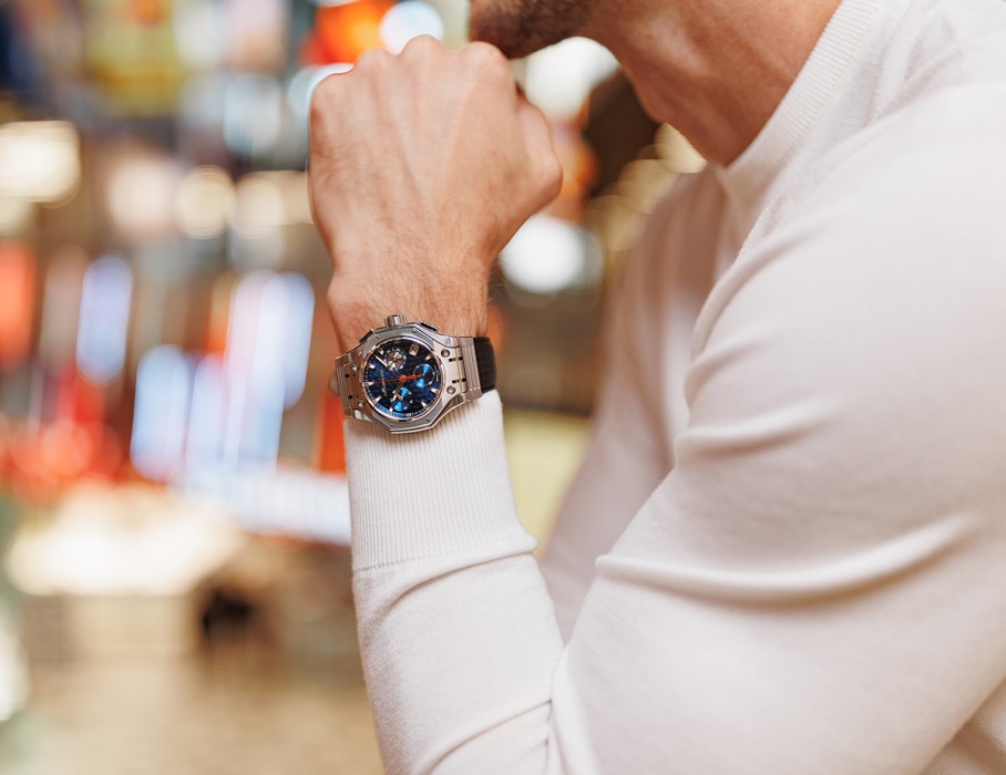 hyron z60 44 мм кварц хронограф купить с доставкой