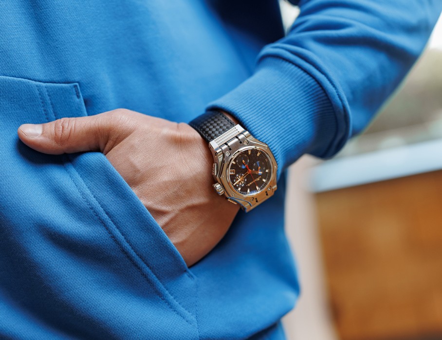 hyron z60 44 мм кварц хронограф в интернет магазине