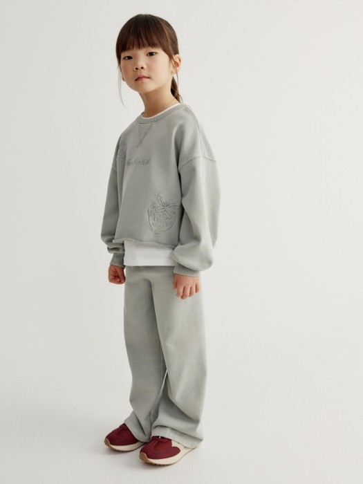 широкие брюки с вышивкой для девочек 4610517421609 фотография