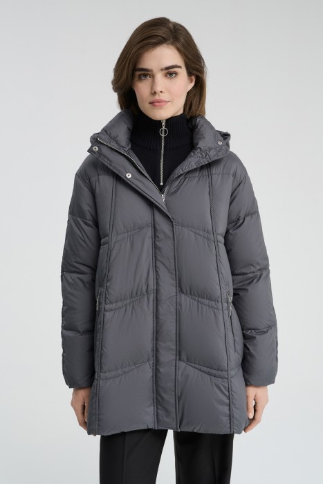 пуховик с капюшоном 722279003 фотография