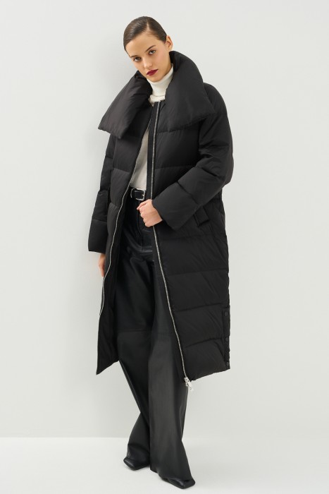 пуховик с воротником-стойкой из россии купить с доставкой