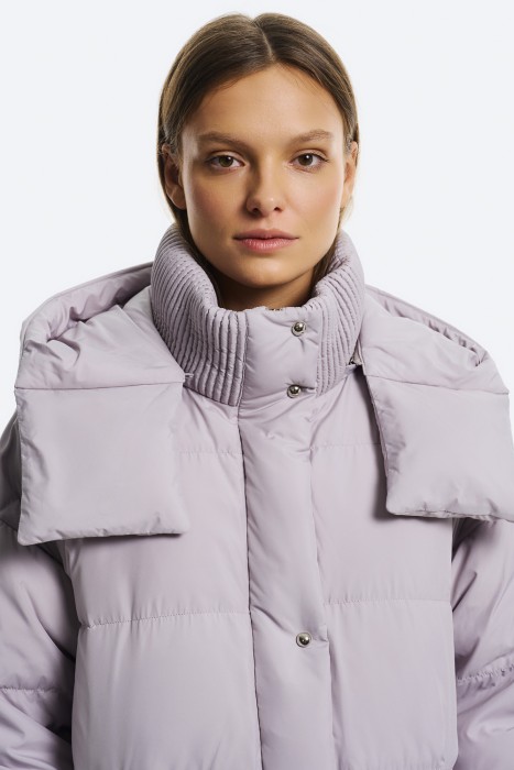 утепленное пальто с капюшоном из россии купить с доставкой