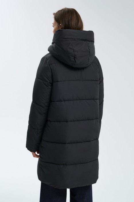 зимнее пальто с капюшоном по цене 2840 руб с промокодом