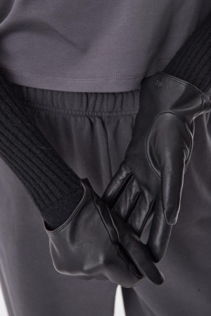 перчатки essentials black fable - аксессуары