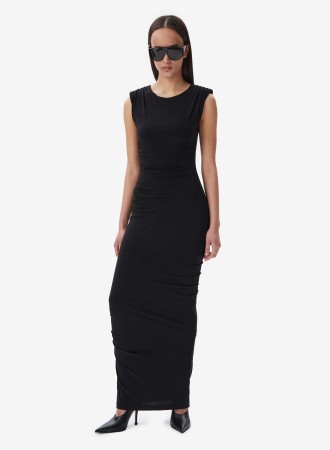 платье sleeveless maxi black fable - женская одежда