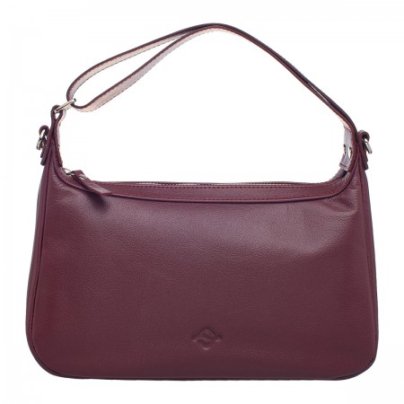женская сумка corna burgundy фотография