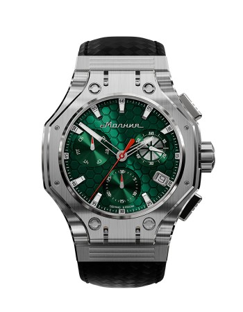 hyron z60 44 мм кварц хронограф - мужские аксессуары