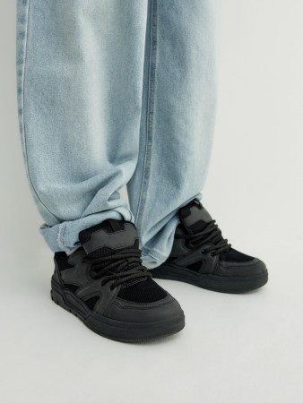 кеды с толстыми шнурками для мальчиков из коллекции  archive - кроссовки и кеды